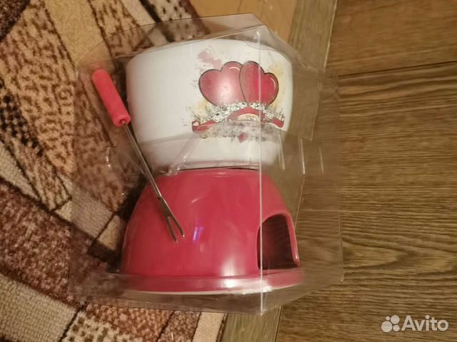 Набор для фондю сердечки новый