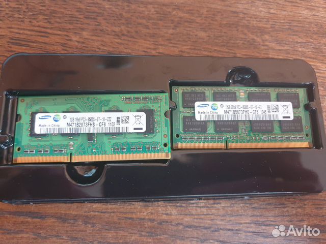 Оперативная память sodimm Samsung 2GB/1GB