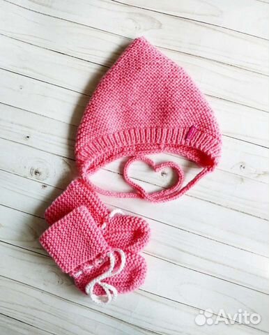 Комплект чепчик+ пинетки