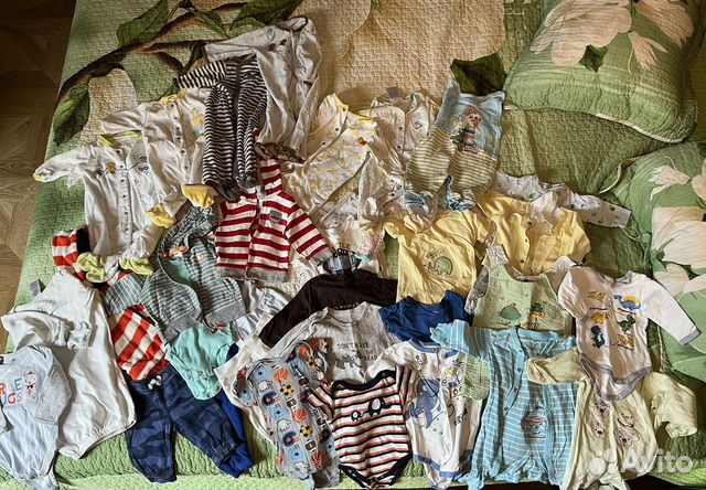 Пакет брендовой одежды для мальчика 3-6 мес