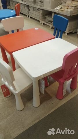 Детский стол и стульчик Mammut IKEA