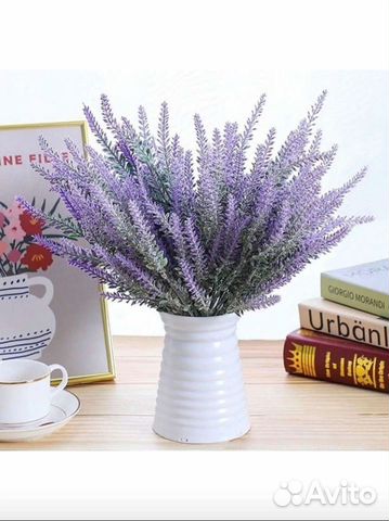 Трава искусственная для интерьера Лаванда