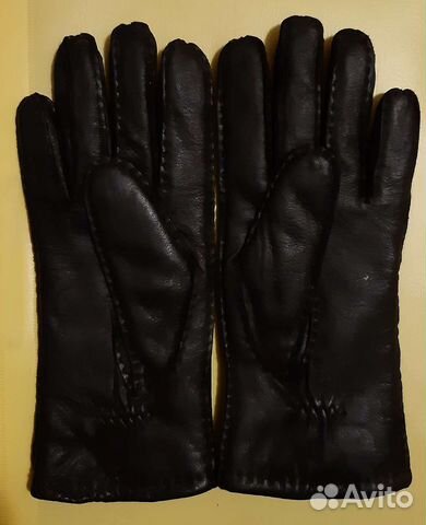 Перчатки кожаные новые 7 размер