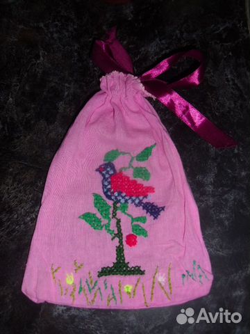 Вышитый мешочек