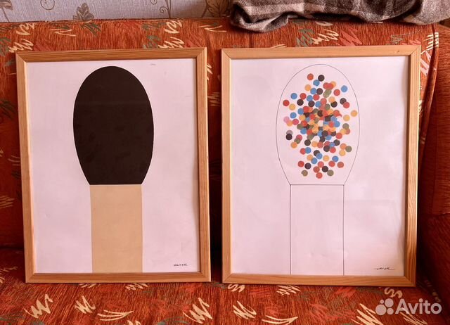 Набор постеров, 2 штуки, спички IKEA