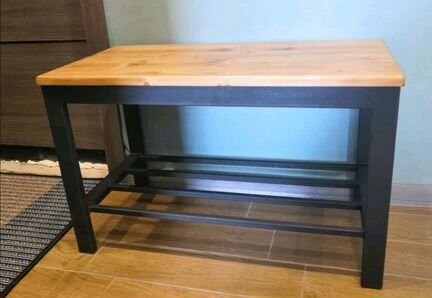 Банкетка обувница в прихожую лофт