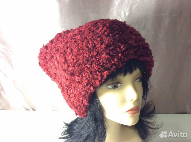 Роскошная папаха, пряжа букле, р 56-57, арт 266