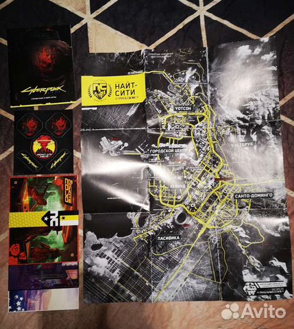 Карта, наклейки и другое по Cyberpunk 2077