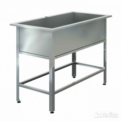 Ванна моечная сварная assum 1200х600х850 нерж