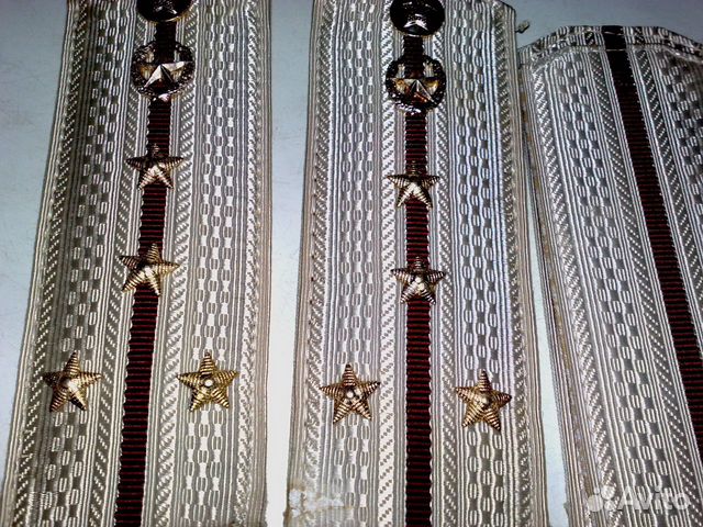 Погоны на рубашку офицеров СССР