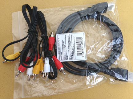 Кабель hdmi, RCA (тюльпан)