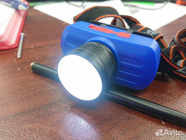 Налобный аккумуляторный фонарь (zoom/USB) 3 режима