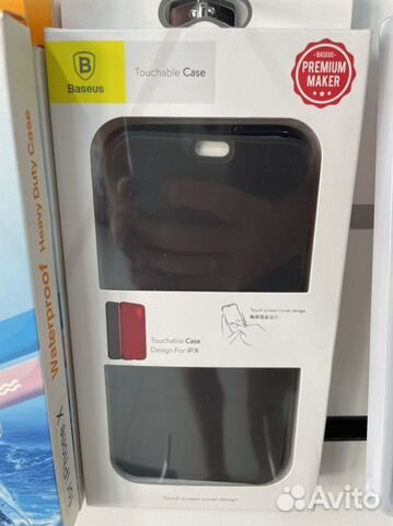 Чехол книжка на iPhone X Baseus