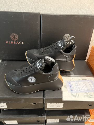 Кроссовки Versace женские черные