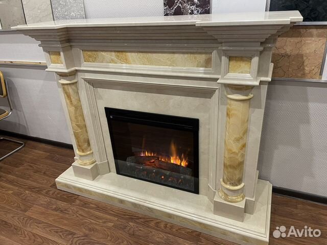 Каминный портал мраморный