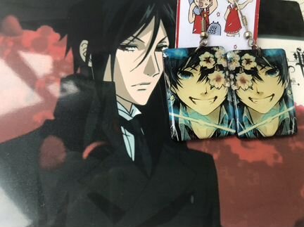 Аниме серёжки «Синий экзорцист»