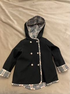 Стёганная куртка в клетку на девочку 116