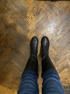 Осенние сапоги 34 р. кожа