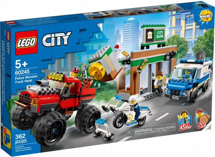 Lego City 60245 Police Monster Truck Heist (новый)