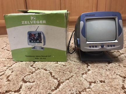 Телевизор zelveger DS-450, черно- белый 5.5