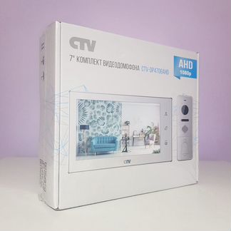 CTV-DP4706AHD комплект видеодомофона FHD (белый)