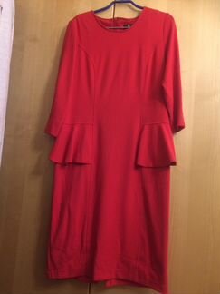 Платье теплое с баской Франция р. 48-50