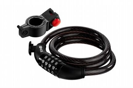 Замок велосипедный Kellys Encode кодовый размер: 5,6мм d:12ммх100см. с держателем
