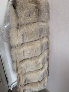 Жилет из натурального песца. Новый