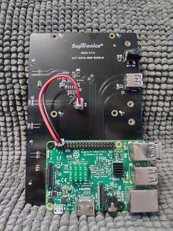 Raspberry pi 3 и SATA HDD shield X822