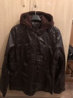 Куртка новая коричневая экокожа 5 xl