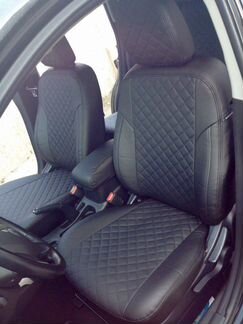 Модельные чехлы Мицубиси Лансер 10 из экокожи