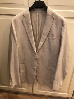 Льняной мужской пиджак юникло L