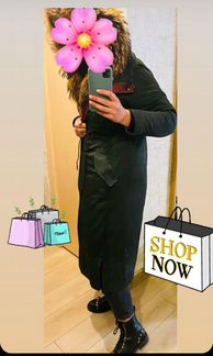 Парка женская с натуральным мехом