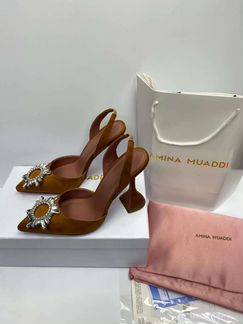 Босоножки амина мауди кожа беж светлые коричневые