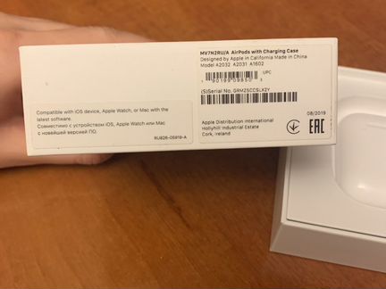 Беспроводные наушники apple airpods оригинал 2