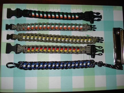 Браслеты выживальщика из паракорда