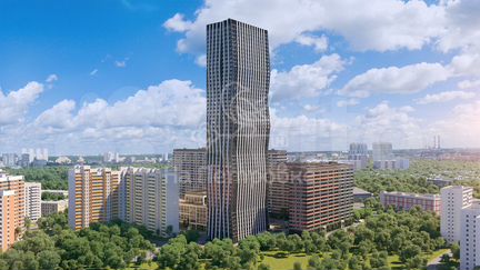 1-к квартира, 55.8 м², 14/16 эт.