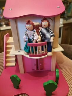 Домик кукольный из дерева Вундеркинд