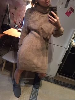 Теплое платье 44-46