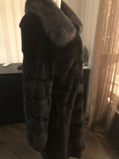 Шуба blackglama поперечка соболь