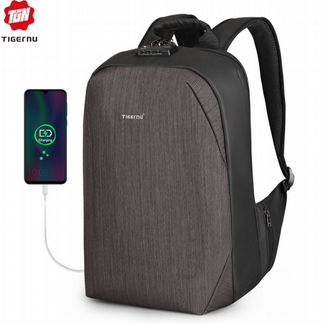 Деловой мужской рюкзак для путешествий с USB