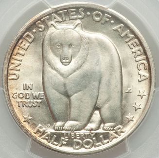 Халф США Мост Сан-Франциско серебро США 1936 слаб