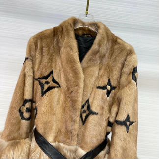 Шуба норковая комбинированная Louis Vuitton