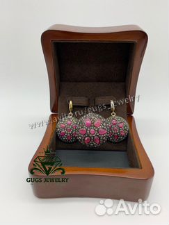 Эксклюзивные Серьги и Кольцо с рубинами