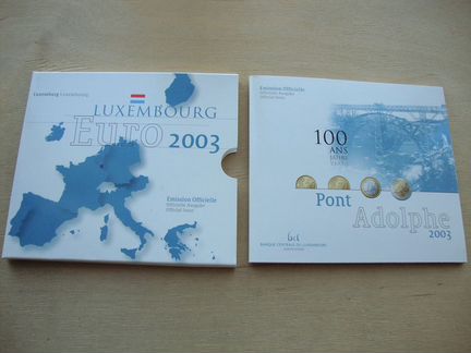 Люксембург 2002 2003 наборы евро Буклет 4 шт