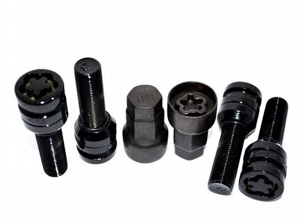 Болты секретные для бмв резьба 14х1.25 черные