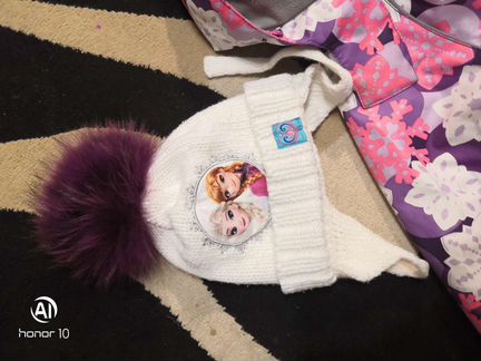 Костюм зимний huppa + шапка с натуральным мехом