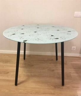 Стол стекло круглый IKEA