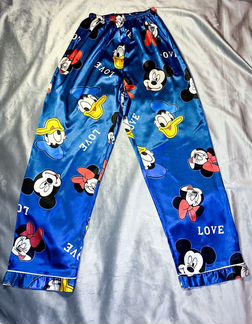 Атласная пижама Mickey Mouse, синяя