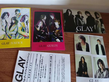 Набор карточек японской группы Glay